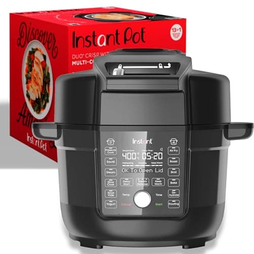 Instant Pot Instant Pot Duo Crisp Ultimate Lid, 13-in-1 Air Fryer & Pressure Cooker, 6.5 Quart